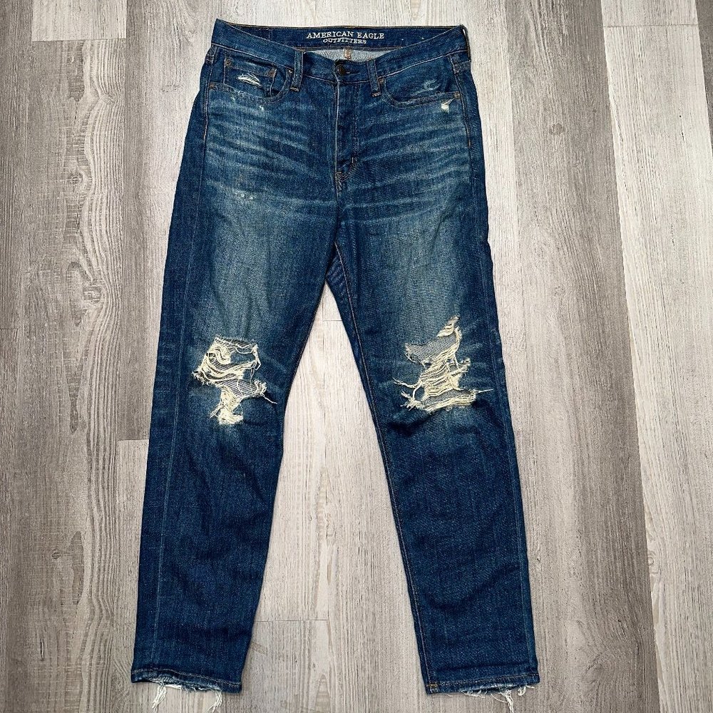 Dark Distressed Denim